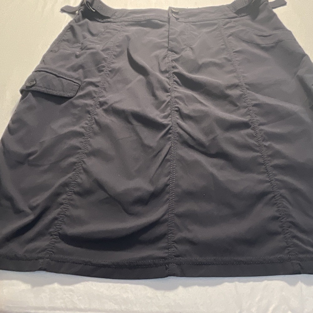Marmot Women's Cargo Skirt Size 6 Gray Knee Length Nylon Canvas Pockets
